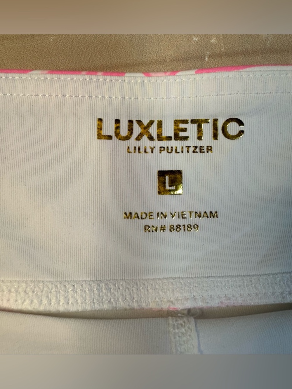 Lilly Pulitzer Aila Skort Luxletic Pink Floral UPF 50 Sport Athletic woman’s L - Picture 3 of 8